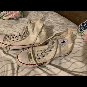 High top white converse